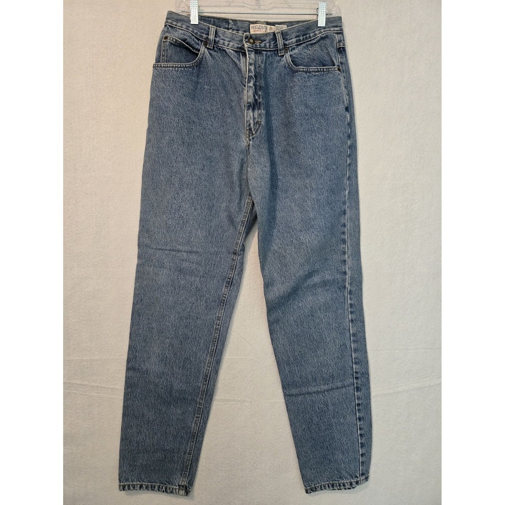 Bugle Boy Womens Jeans Size 14 Long High Waisted 100% Cotton Denim